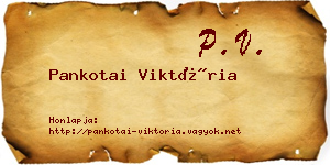 Pankotai Viktória névjegykártya